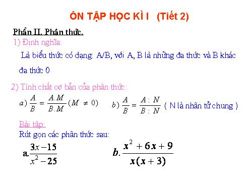 Các bài Luyện tập