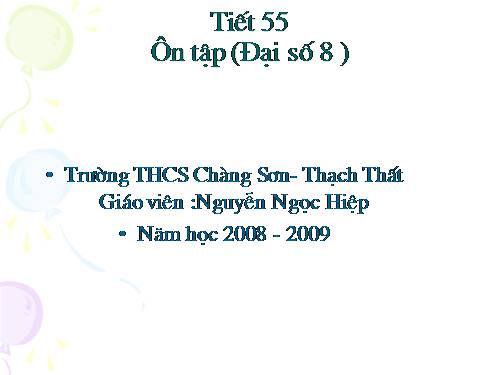 Ôn tập Chương II. Phân thức đại số