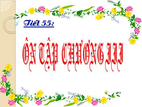 Ôn tập Chương III. Phương trình bậc nhất một ẩn