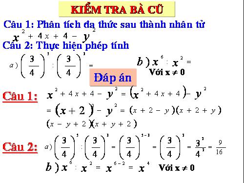 Chương I. §10. Chia đơn thức cho đơn thức