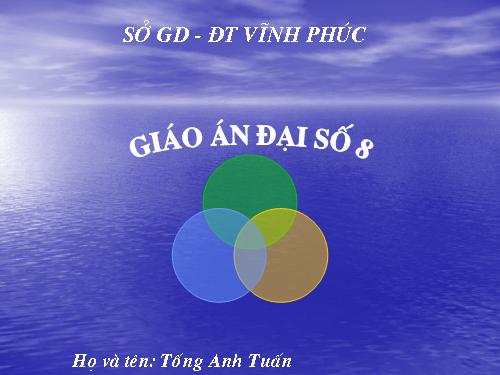 Chương III. §2. Phương trình bậc nhất một ẩn và cách giải