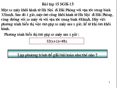 Chương III. §6. Giải bài toán bằng cách lập phương trình