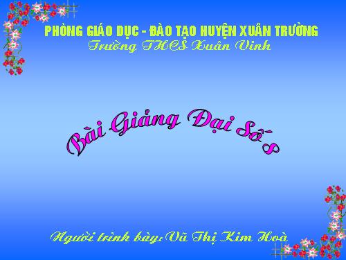 Chương I. §10. Chia đơn thức cho đơn thức