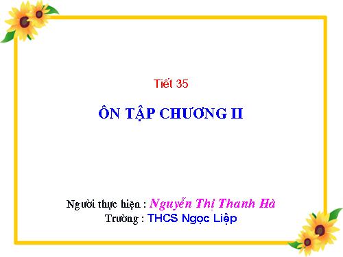 Ôn tập Chương II. Phân thức đại số