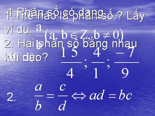 Chương II. §1. Phân thức đại số