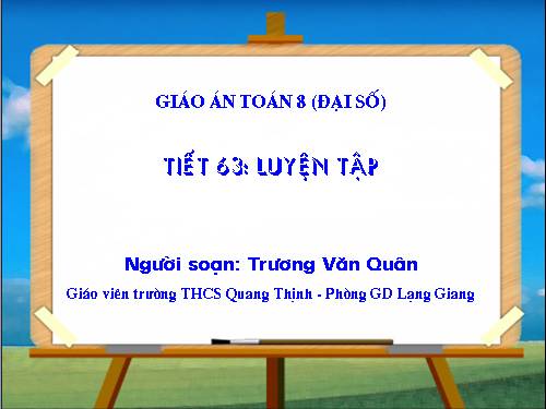 Các bài Luyện tập