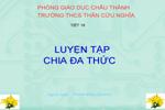 Các bài Luyện tập