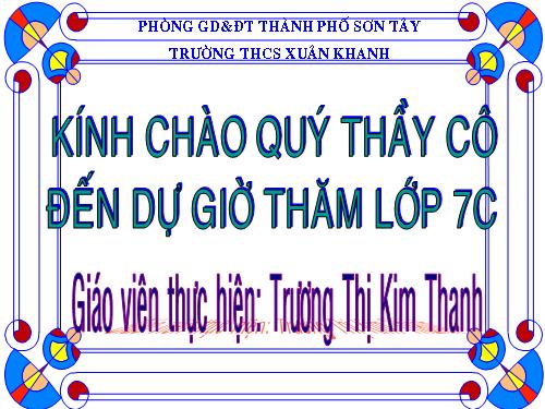 Các bài Luyện tập