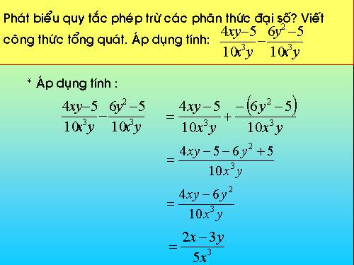 Các bài Luyện tập