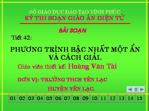 Chương III. §2. Phương trình bậc nhất một ẩn và cách giải