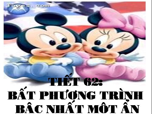 Chương IV. §4. Bất phương trình bậc nhất một ẩn