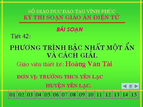 Chương III. §2. Phương trình bậc nhất một ẩn và cách giải