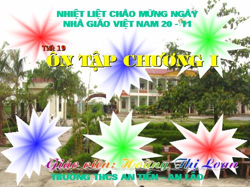 Ôn tập Chương I. Phép nhân và phép chia các đa thức