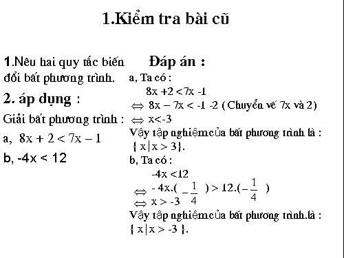 Chương IV. §4. Bất phương trình bậc nhất một ẩn