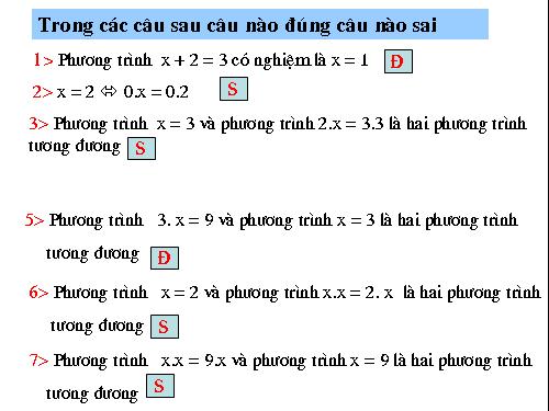 Chương III. §2. Phương trình bậc nhất một ẩn và cách giải