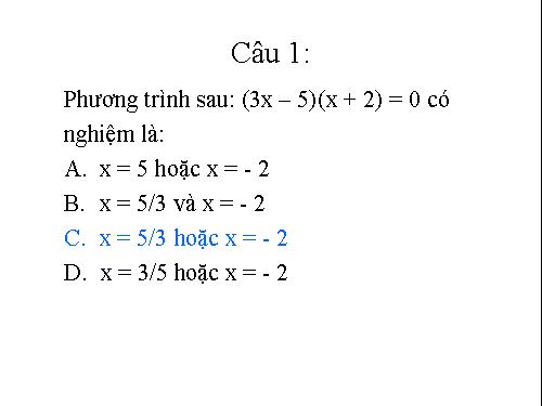 Các bài Luyện tập