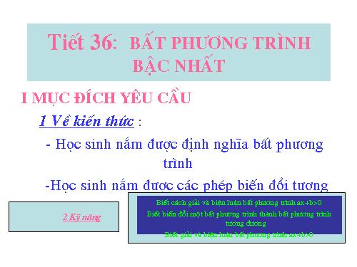 Chương IV. §4. Bất phương trình bậc nhất một ẩn