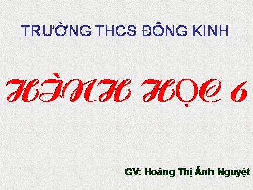 Chương I. §1. Điểm. Đường thẳng