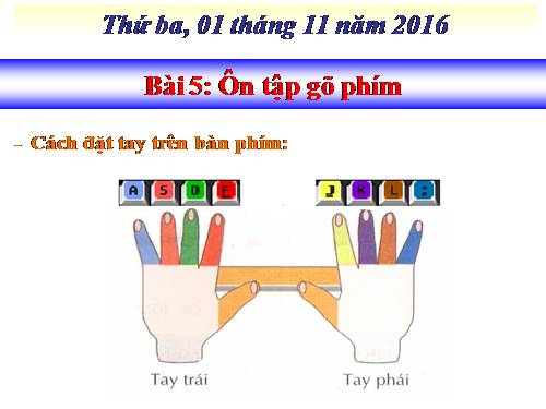 Chương III. Bài 5. Ôn tập gõ phím