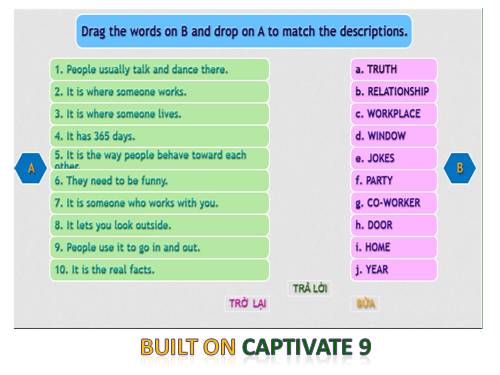 VOCABULARY DESCRIPTIONS