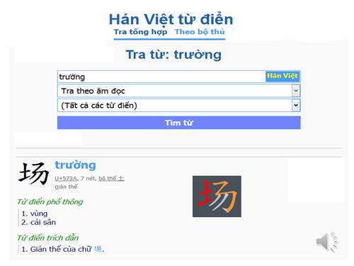 HÁN-VIỆT TỰ ĐIỂN (Tra Nét, Bộ, Âm, Nghĩa)