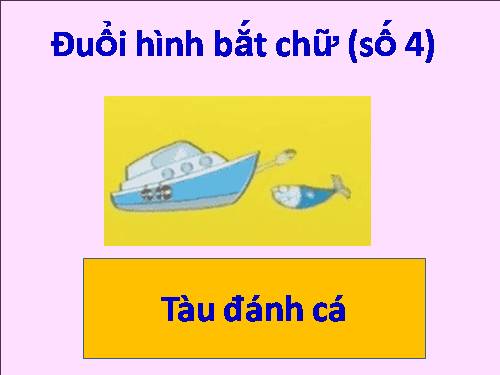 Trò chơi ĐUỔI HÌNH BẮT CHỮ