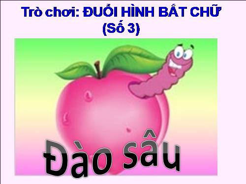 Trò chơi ĐUỔI HÌNH BẮT CHỮ (Số 3)