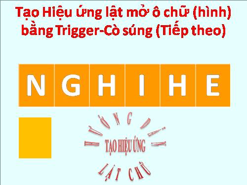 HƯỚNG DẪN HIỆU ỨNG LẬT MỞ CHỮ BẰNG CÒ SÚNG - TRIGGER