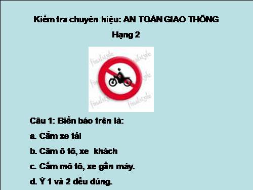 An toàn giao thông