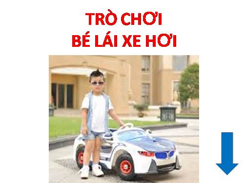 TRÒ CHƠI: BÉ TẬP LÁI XE HƠI