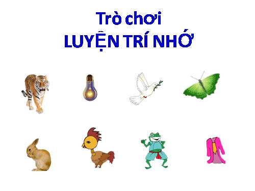 Trò chơi: LUYỆN TRÍ NHỚ