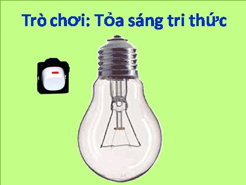 Trò chơi: TỎA SÁNG TRI THỨC