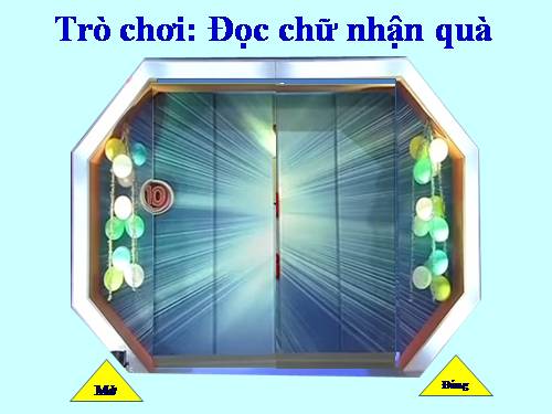 Trò chơi: ĐỌC CHỮ NHẬN QUÀ