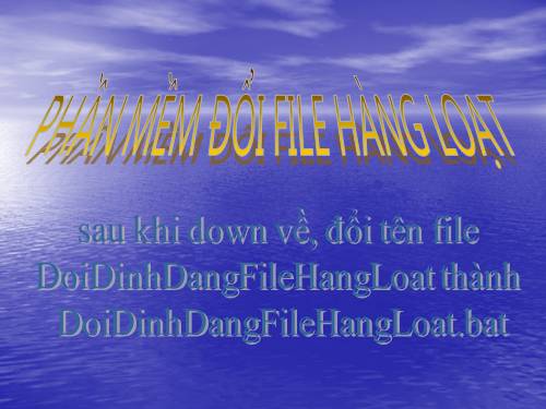 Định Dạng File Hàng Loạt