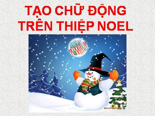 TẠO CHỮD9O65NG5 TRÊN THIỆP NOEL