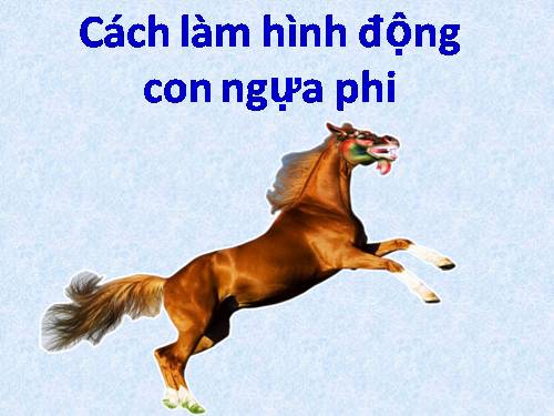 Cách làm Hình động- Con ngựa phi