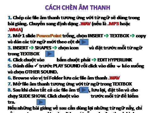 Chèn Âm Thanh Vào PowerPoint Vĩnh Viễn