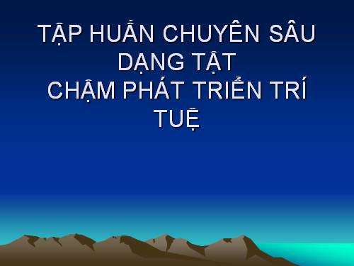 Tập huấn về HS khuyết tật