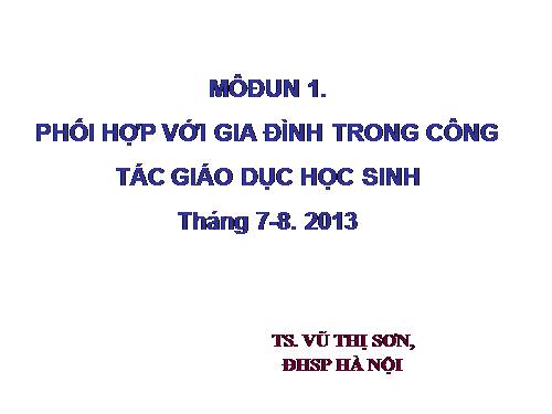 Modull 1_Chuẩn nghề nghiệp THCS