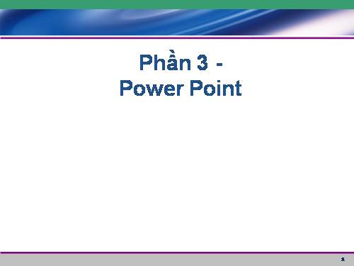 Giáo án  Power Point