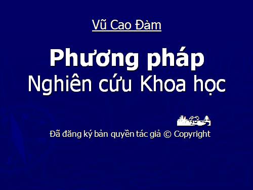 Phương pháp nghiên cứu khoa học