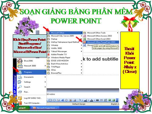 Làm quen với PowerPoint 2003