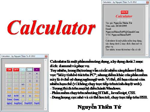 Calculator | Thực hiện ngày: 29/11/2012