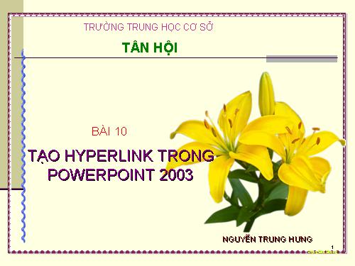 Bai10_Tao lien ket trong PP 2003