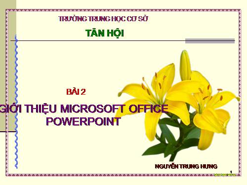 Bai1_Gioi thieu PowerPoint 2003