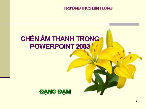 Huong dan chen am thanh trong powpoints