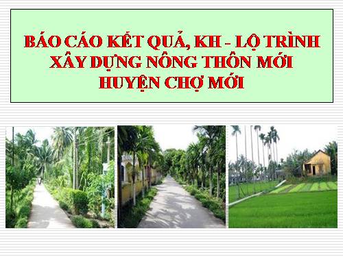 Bao cao ve nong thon moi