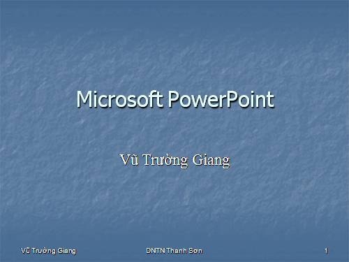 Microsoft PowerPoint