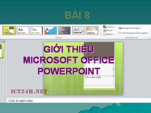 Huong dan hoc  PowerPoint bai 8 đến bài 14.rar