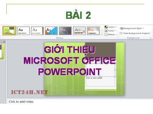 Huong dan hoc  PowerPoint bai 2-đến bài 7.rar